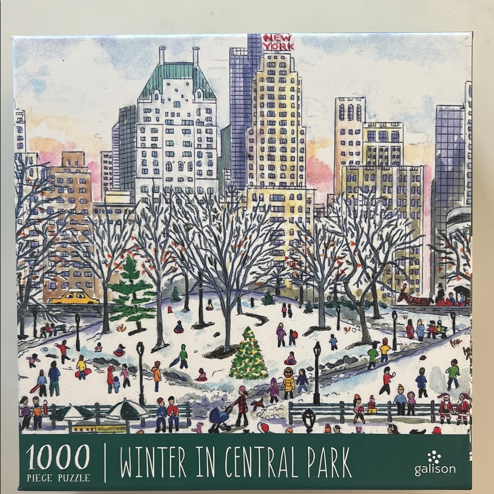 NEW Galison Winter in Central Park 1000-Piece Puzzle - never opened